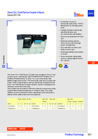 Thumbnail of document Data Sheet - 9411/24 Field device coupler 4 spurs